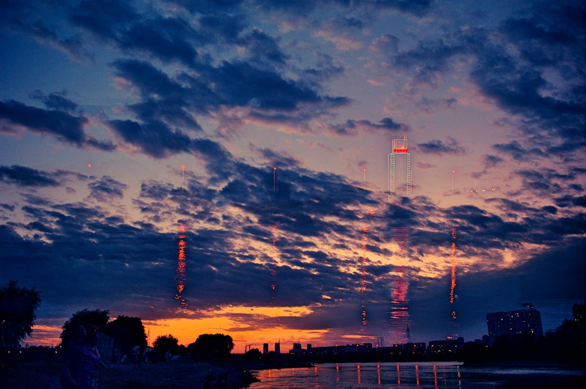 朦胧夜景