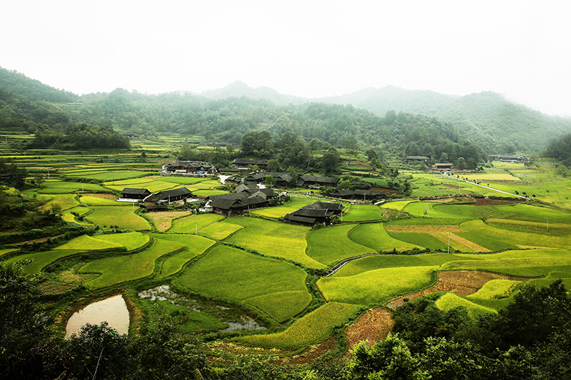初秋石堰坪