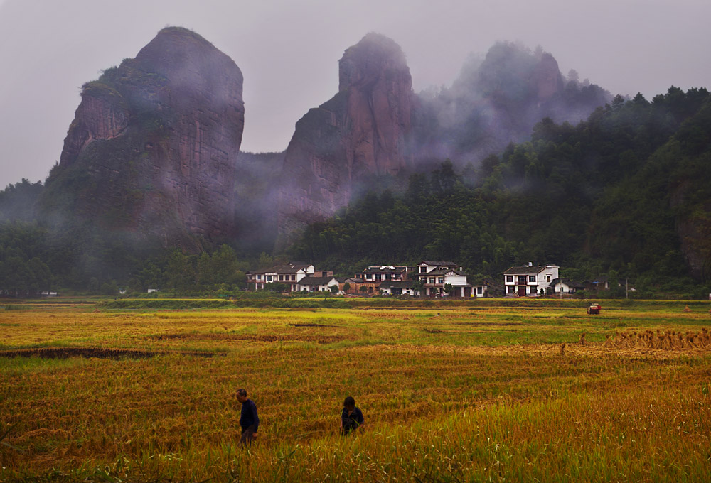 秋雨崀山