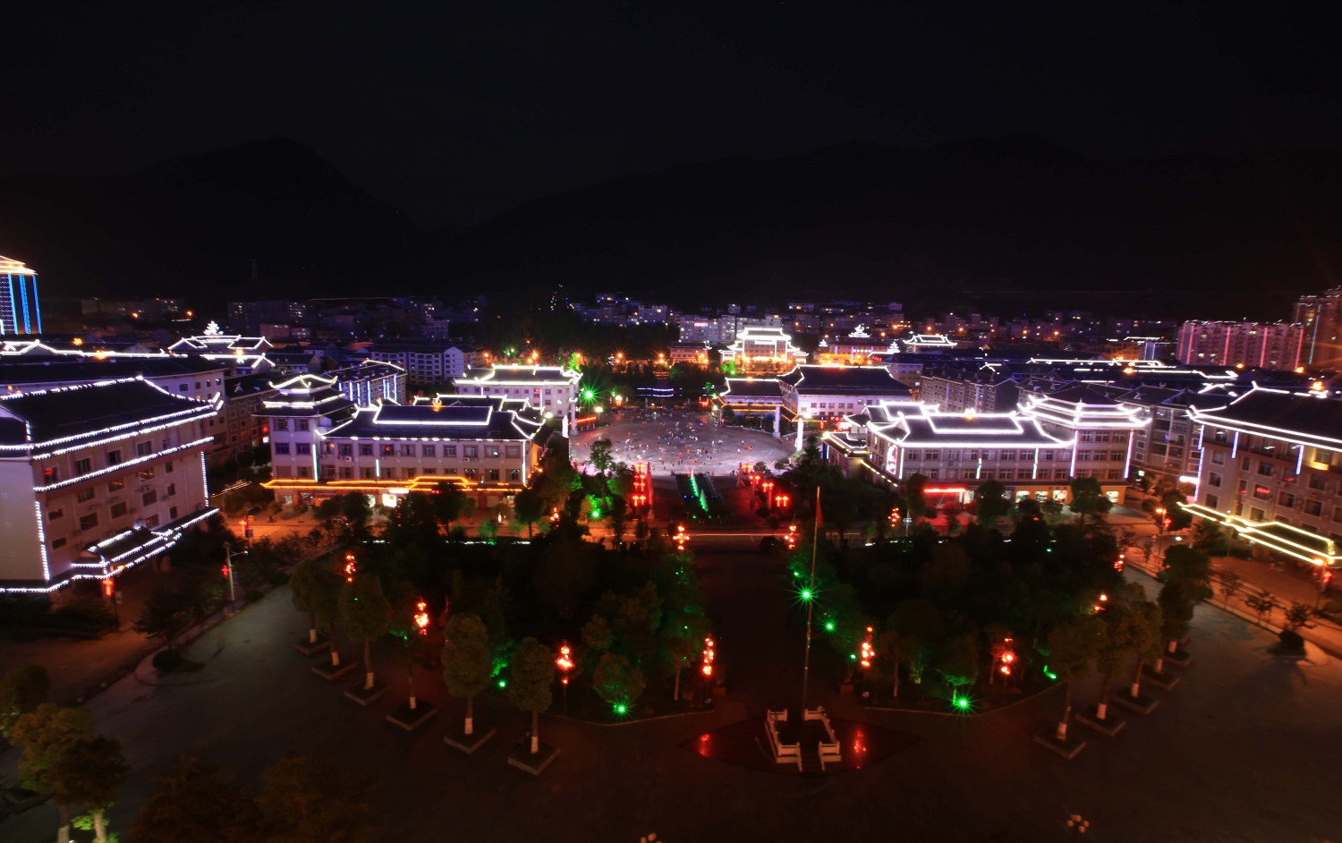 苗寨夜色