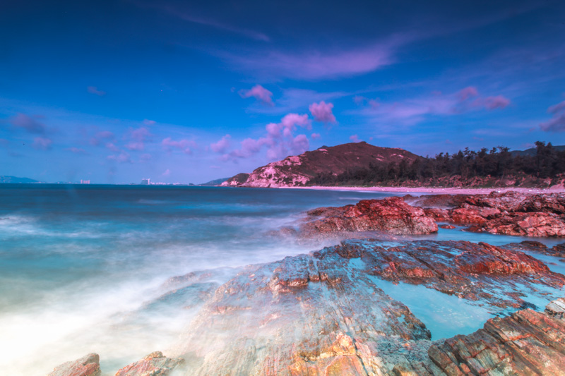 海边晨景