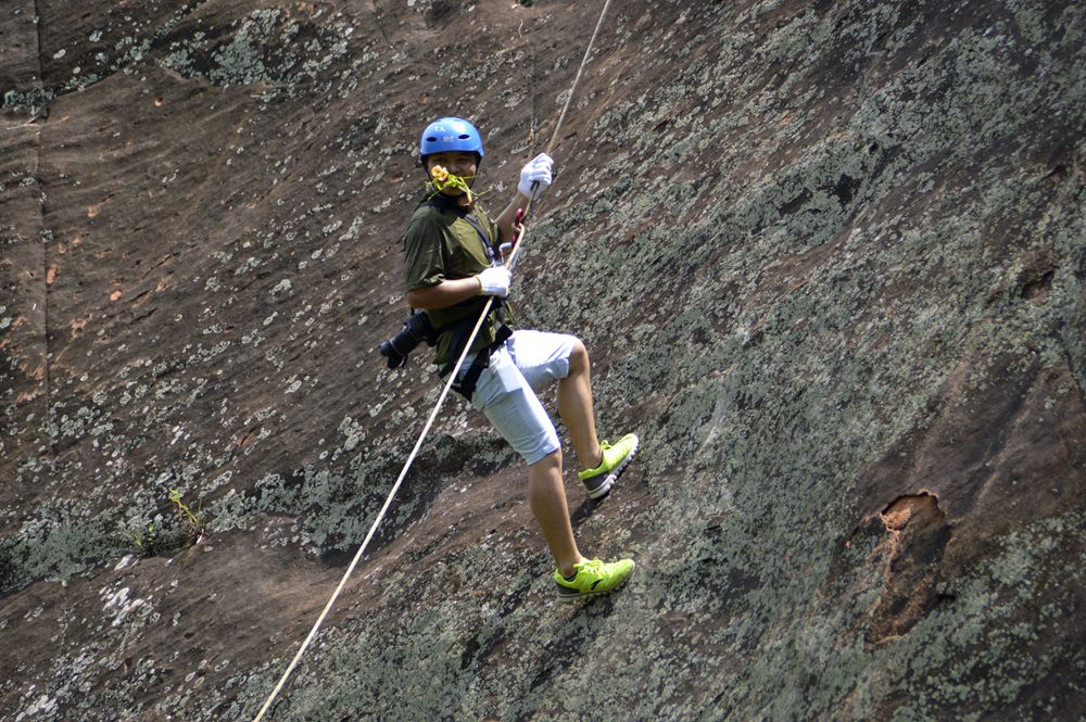 慈利丹霞山风光五之速降