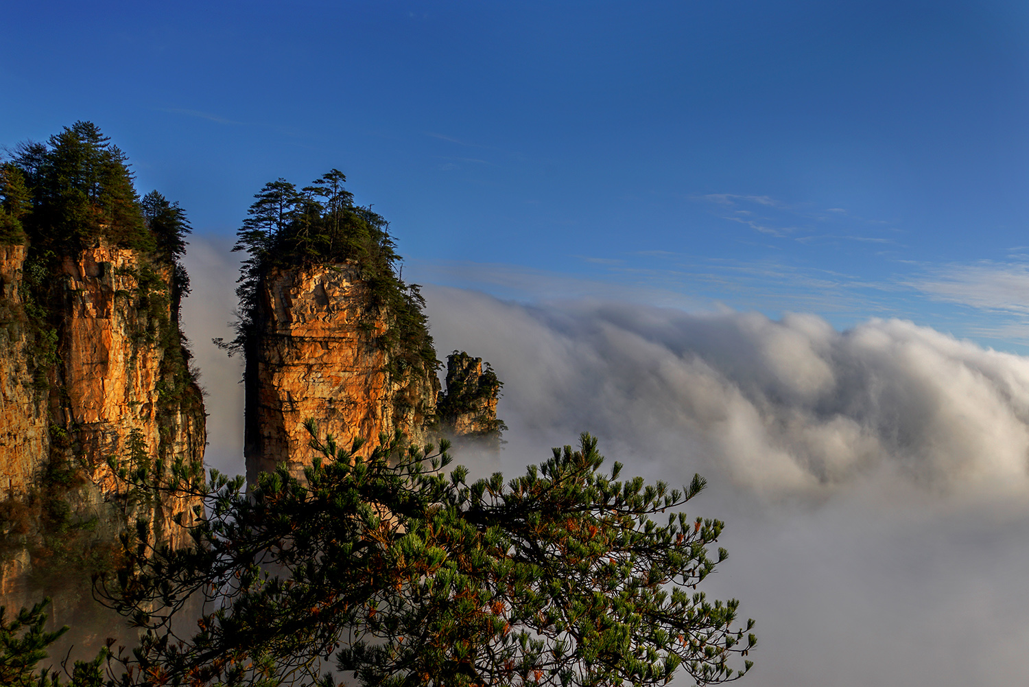 云绕天子山