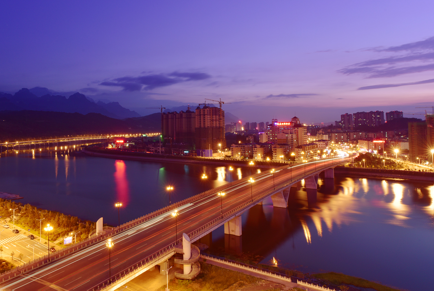 鹭鸶湾大桥夜色