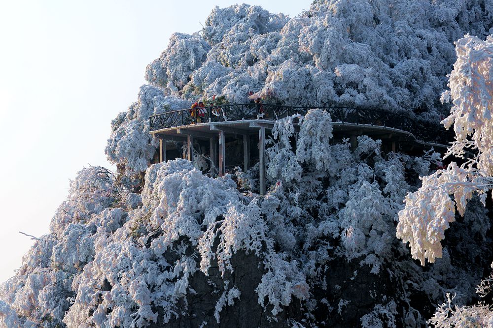 雪山栈道