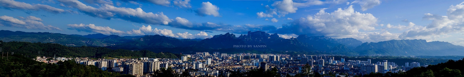 张家界市区全景图