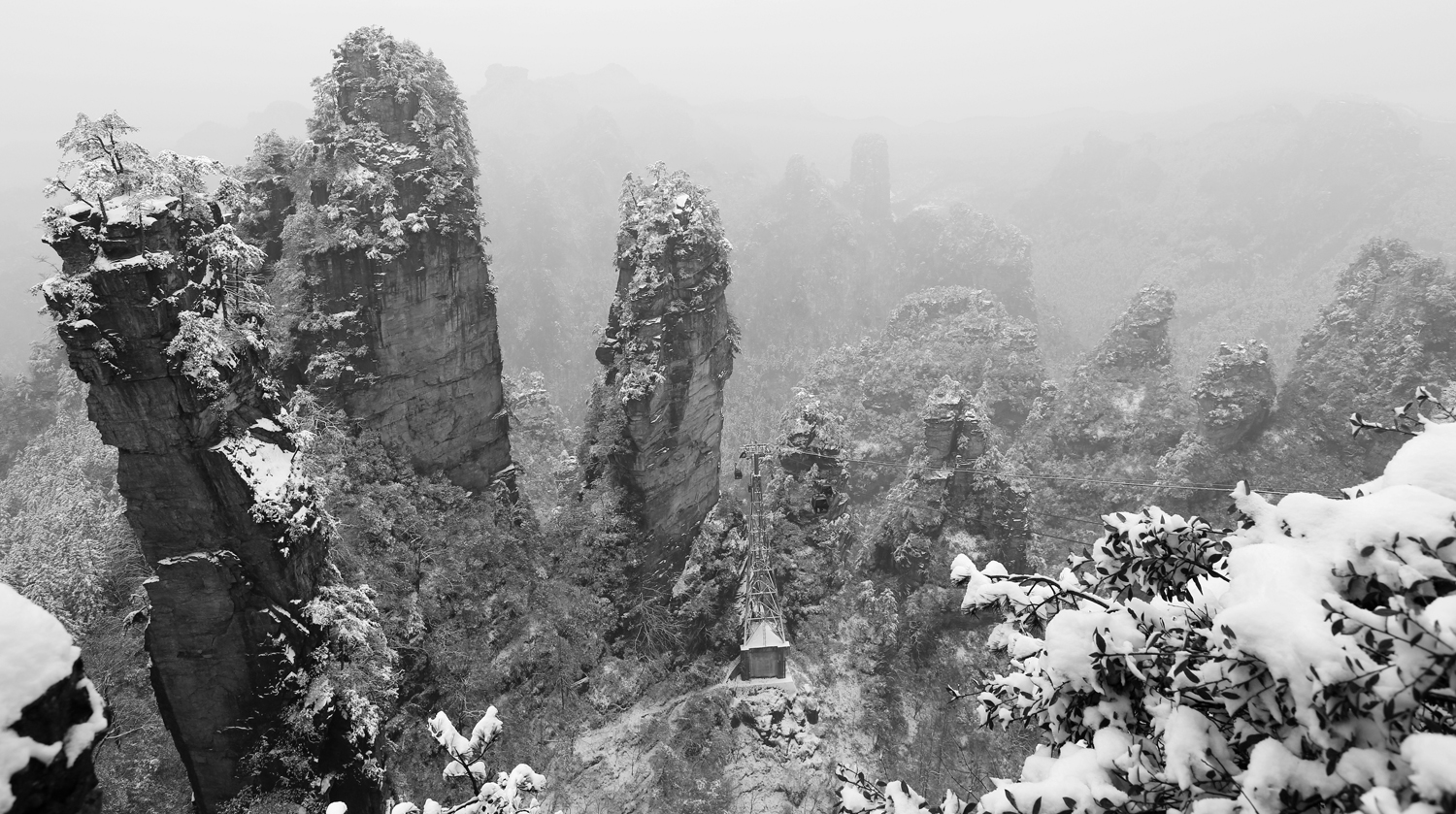 黄石寨白雪风光