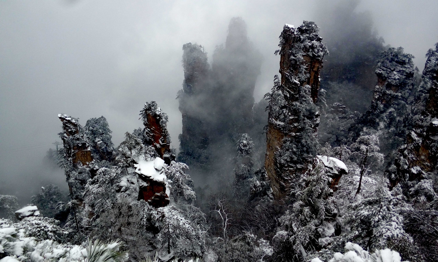 天子山——雪