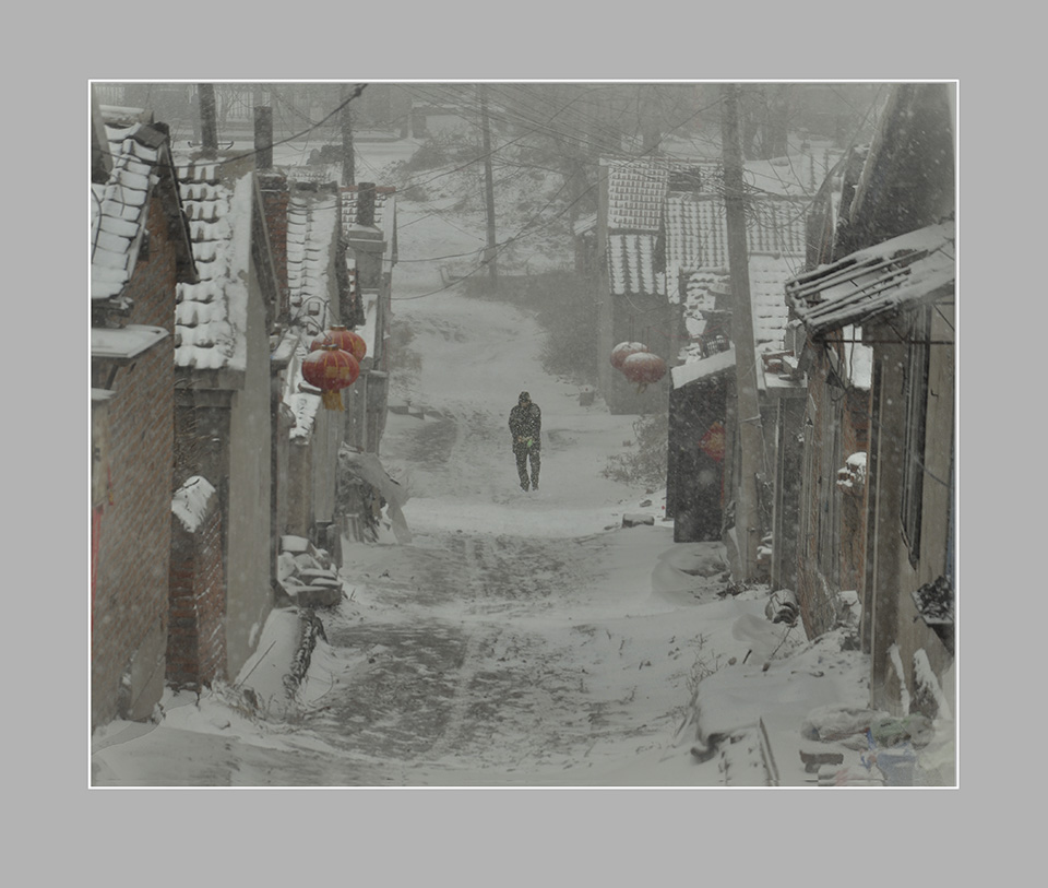 雪中棚户人家