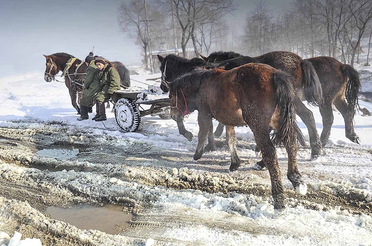 冰雪路上