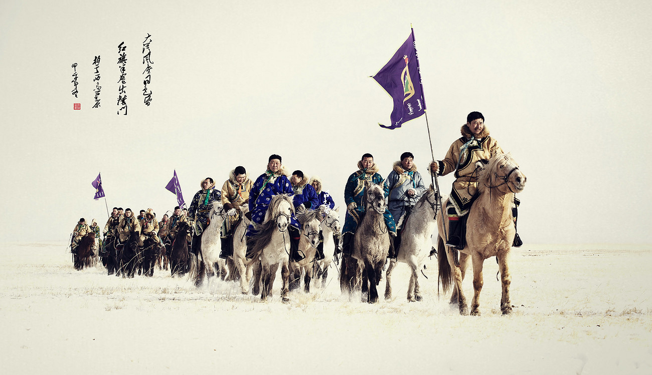 风雪大漠行