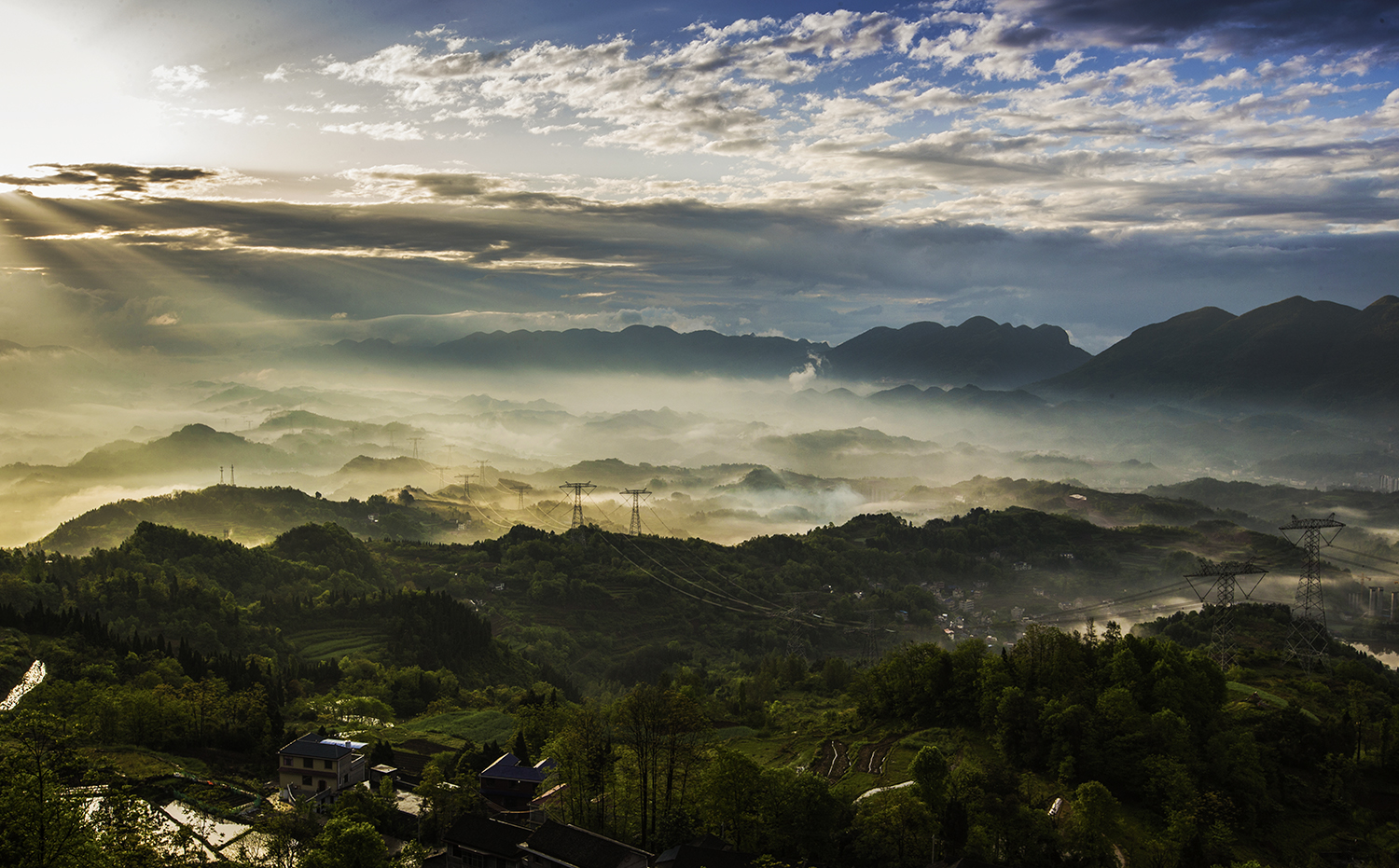 山乡的早晨