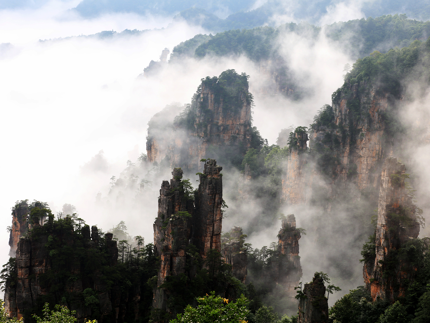 雾秀奇峰