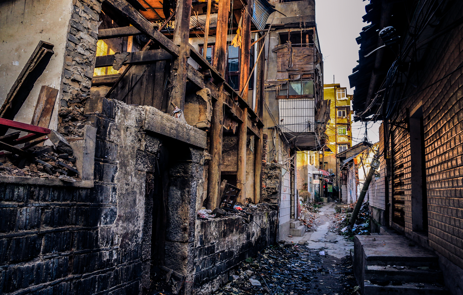 拆除中的南门口小巷1