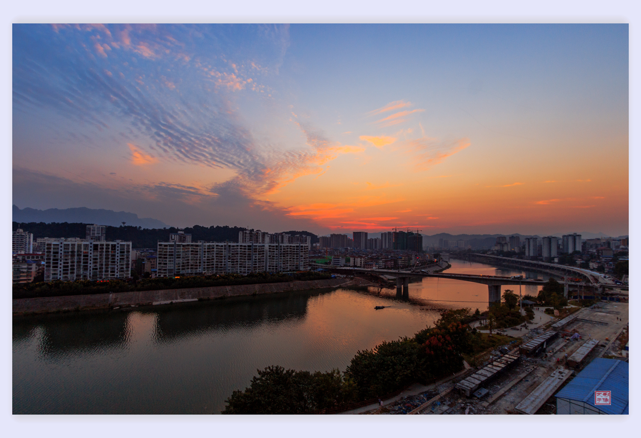 建设中的澧水桥