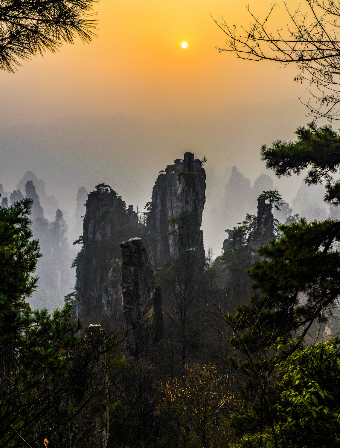 夕照峰林