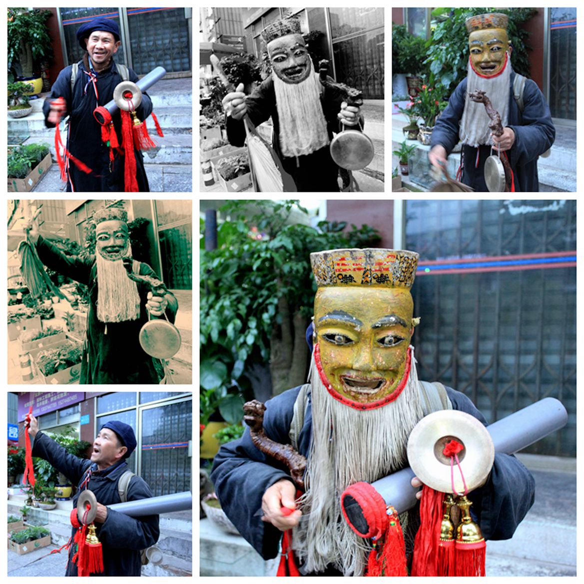 老人喜唱土地戏