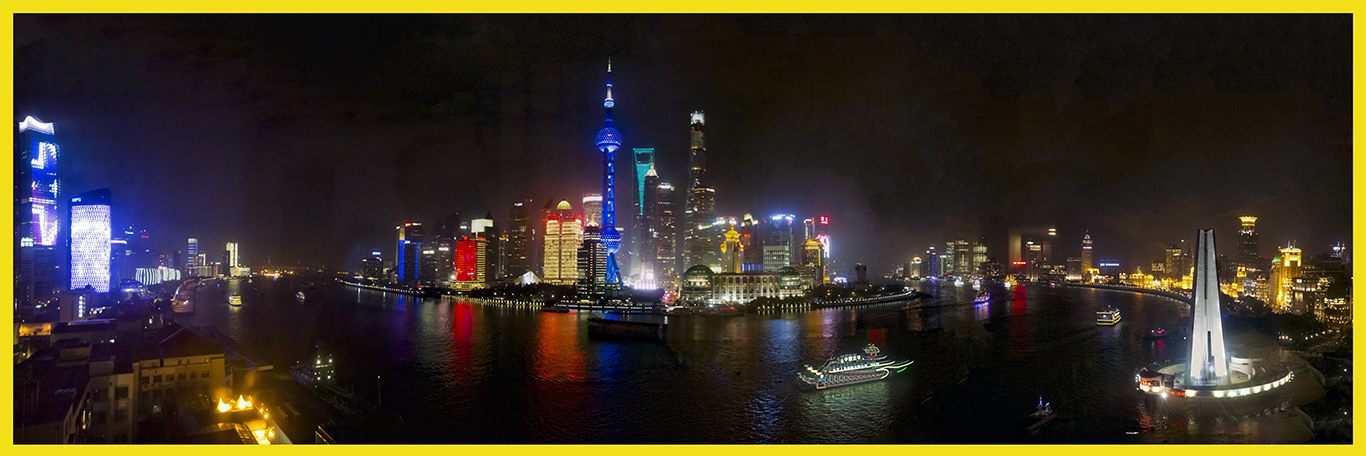上海黄浦江夜色
