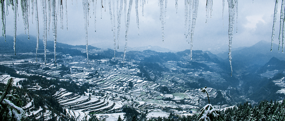 梯田雪景2
