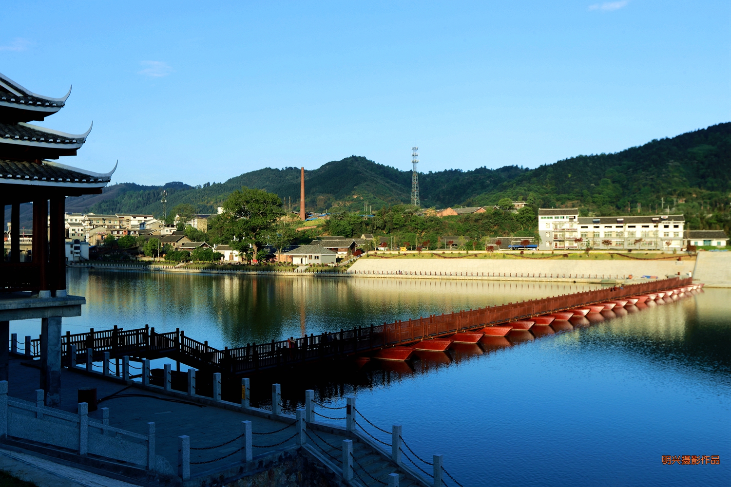 红军浮桥再现