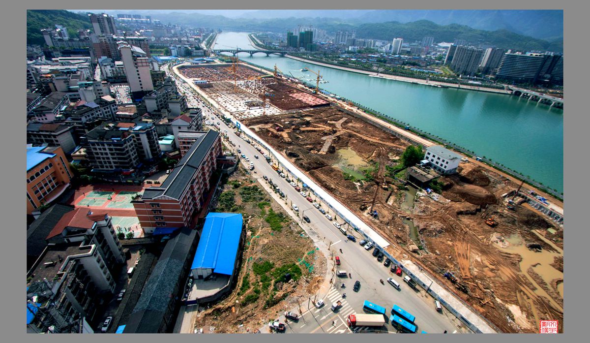 建设中的大庸古城