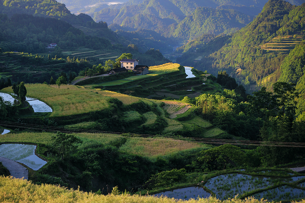 山乡早晨