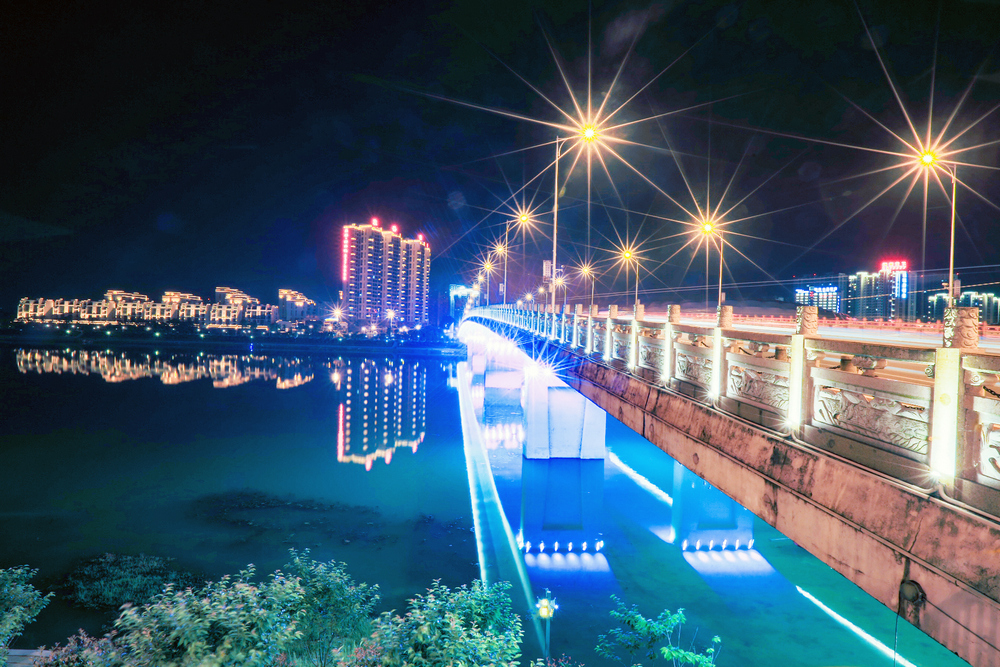 夜拍鹭鸶湾大桥