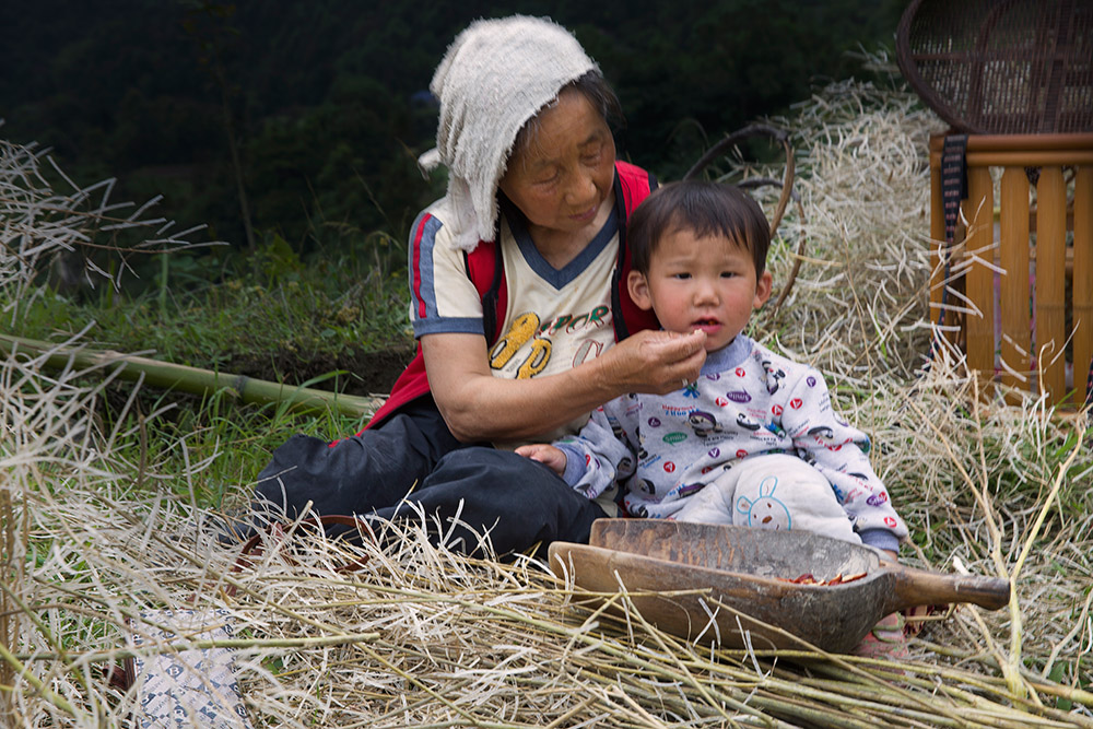 婆孙俩