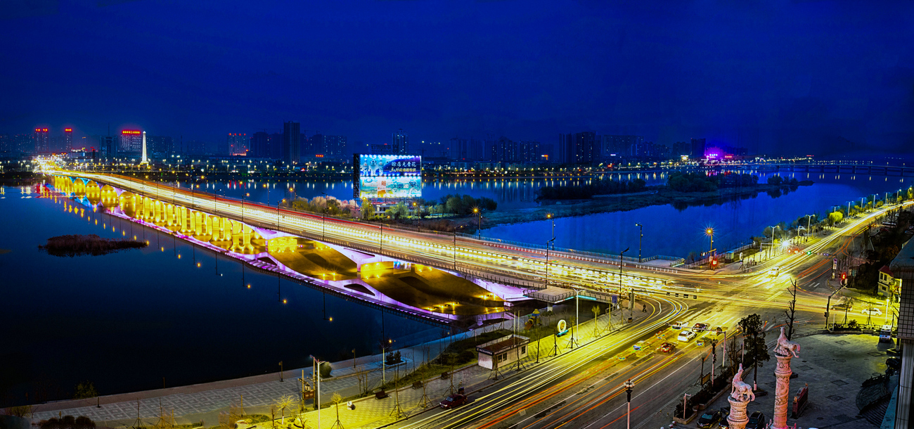 夜拍仲景大桥