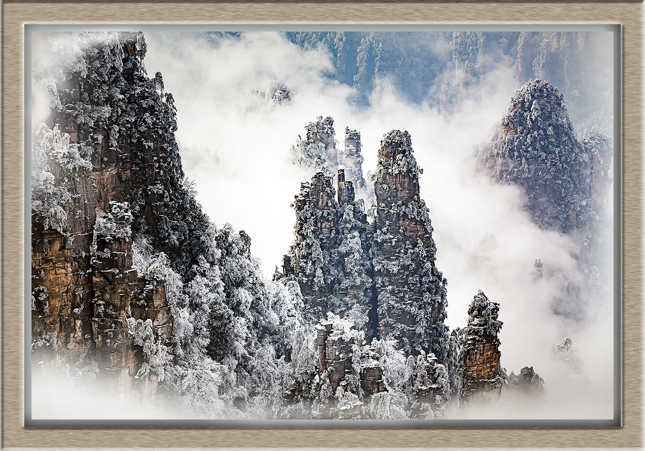 雪后天子山
