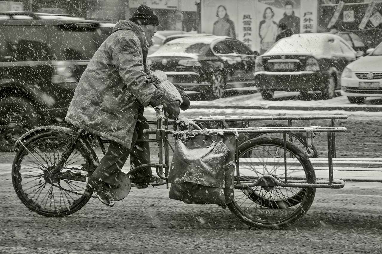 匆匆雪中行