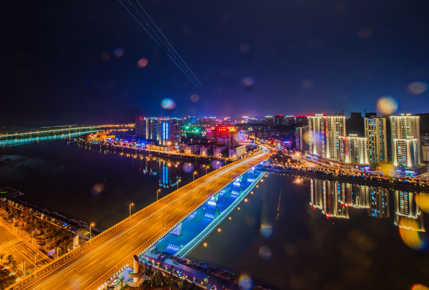 澧水夜色