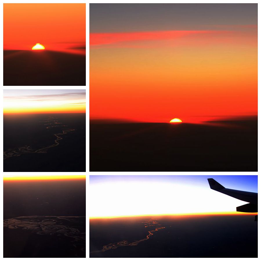 高空夕阳
