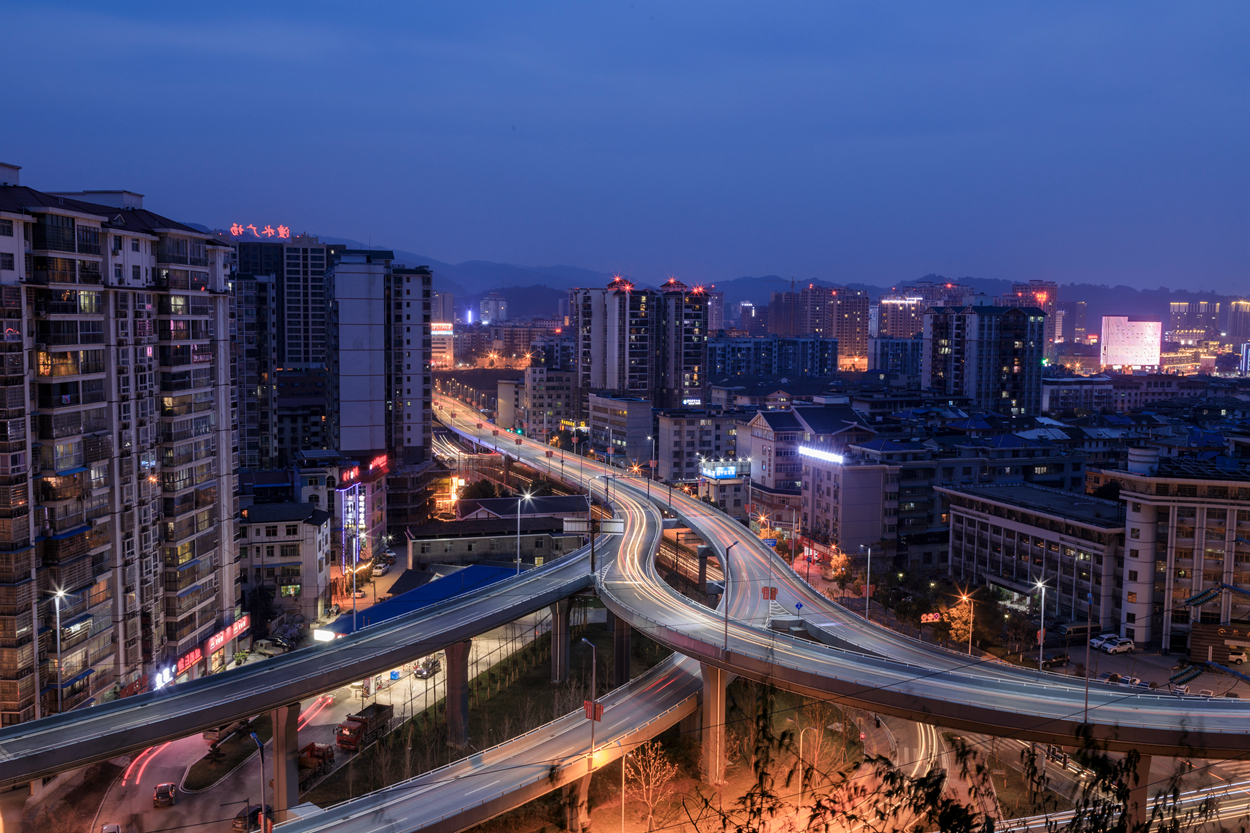 立交桥夜景