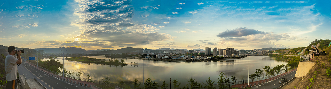 月亮湾全景图