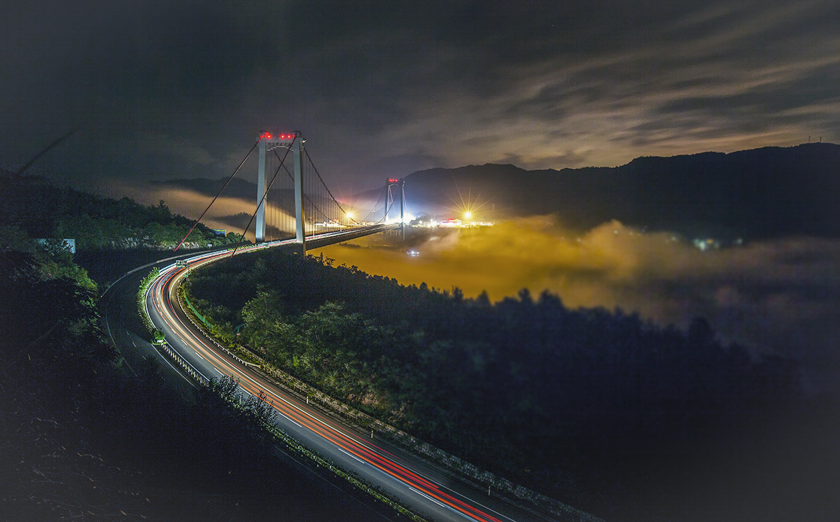 鸭坪桥夜色