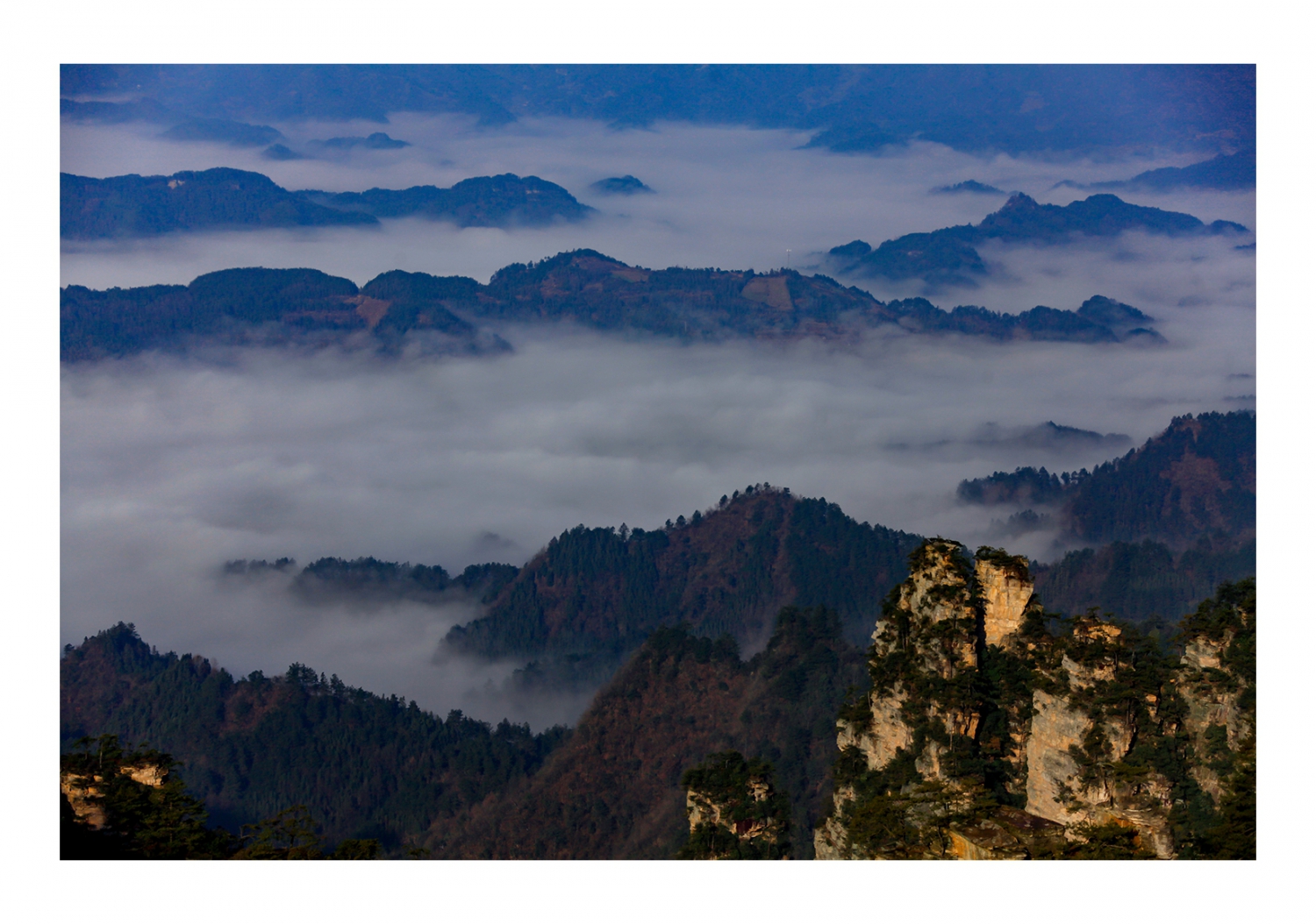 天子山云海