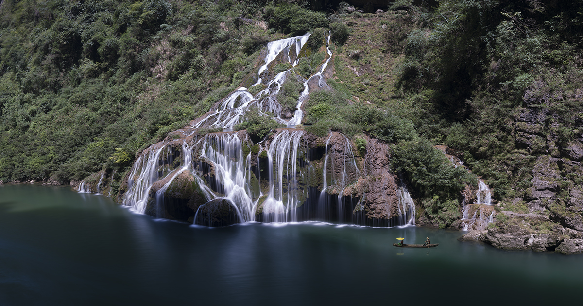 张家界百里画廊--茅岩河瀑布