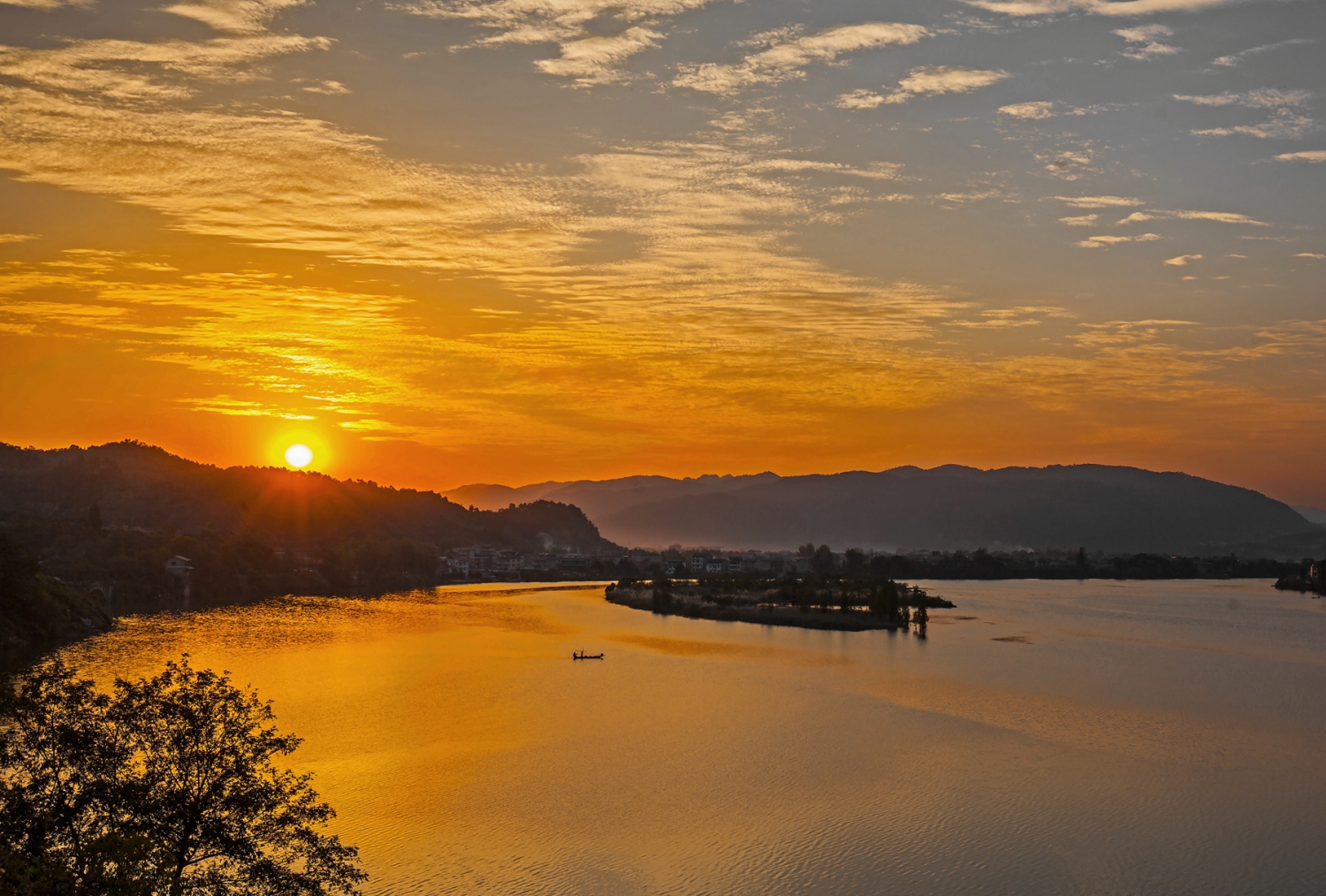 澧滨夕照