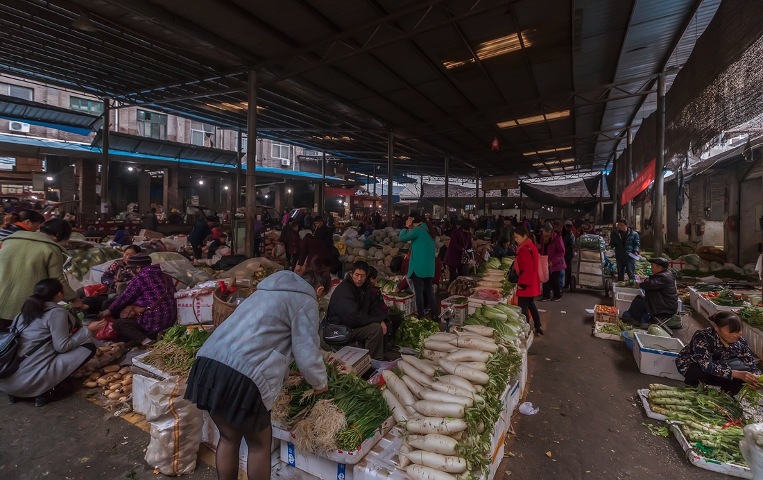 记忆中的岩塔菜市场