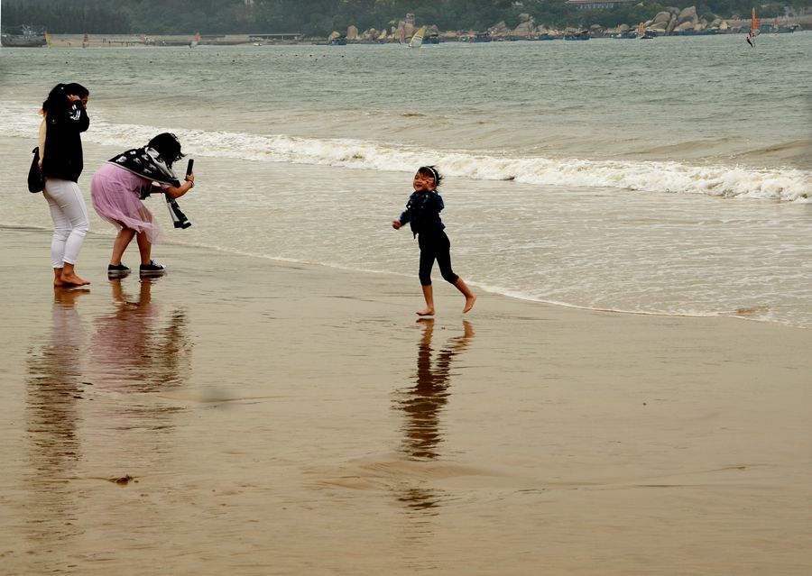 海边留影