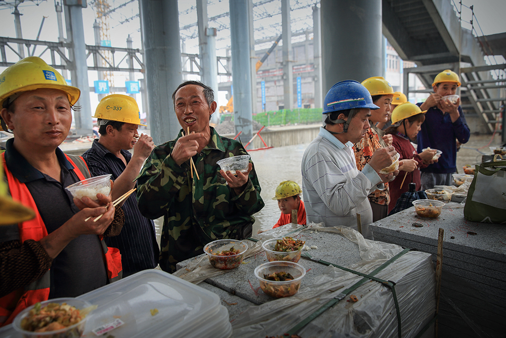 工地上的午餐