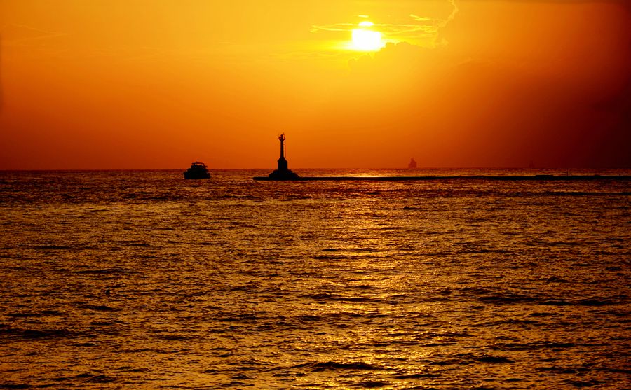 海港夕照
