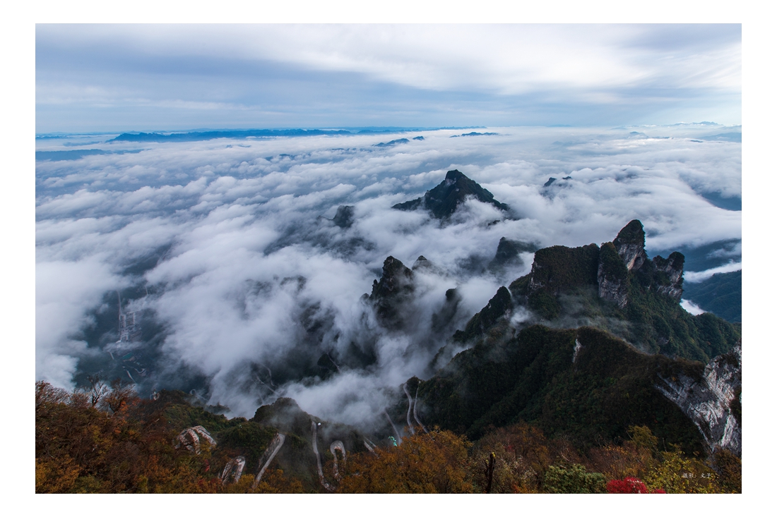 风景如画天门山