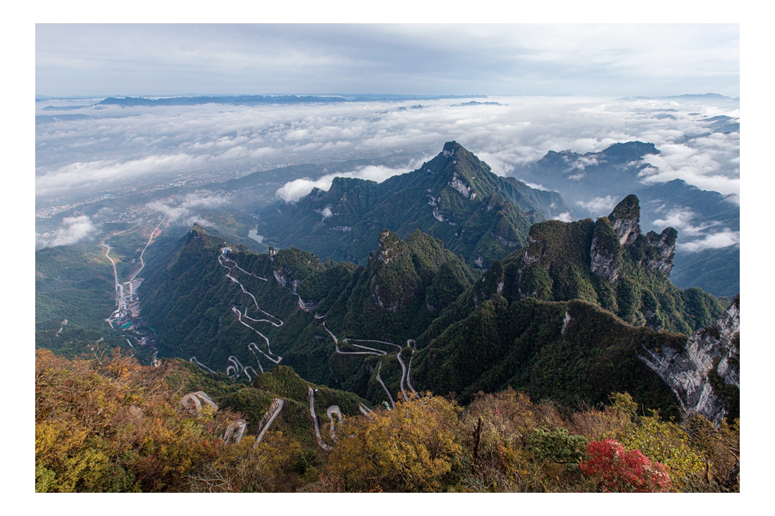 天门山秋色