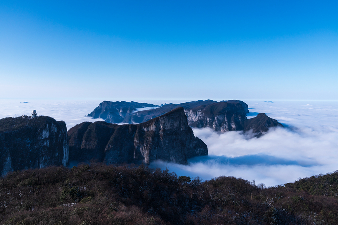 天门山云海