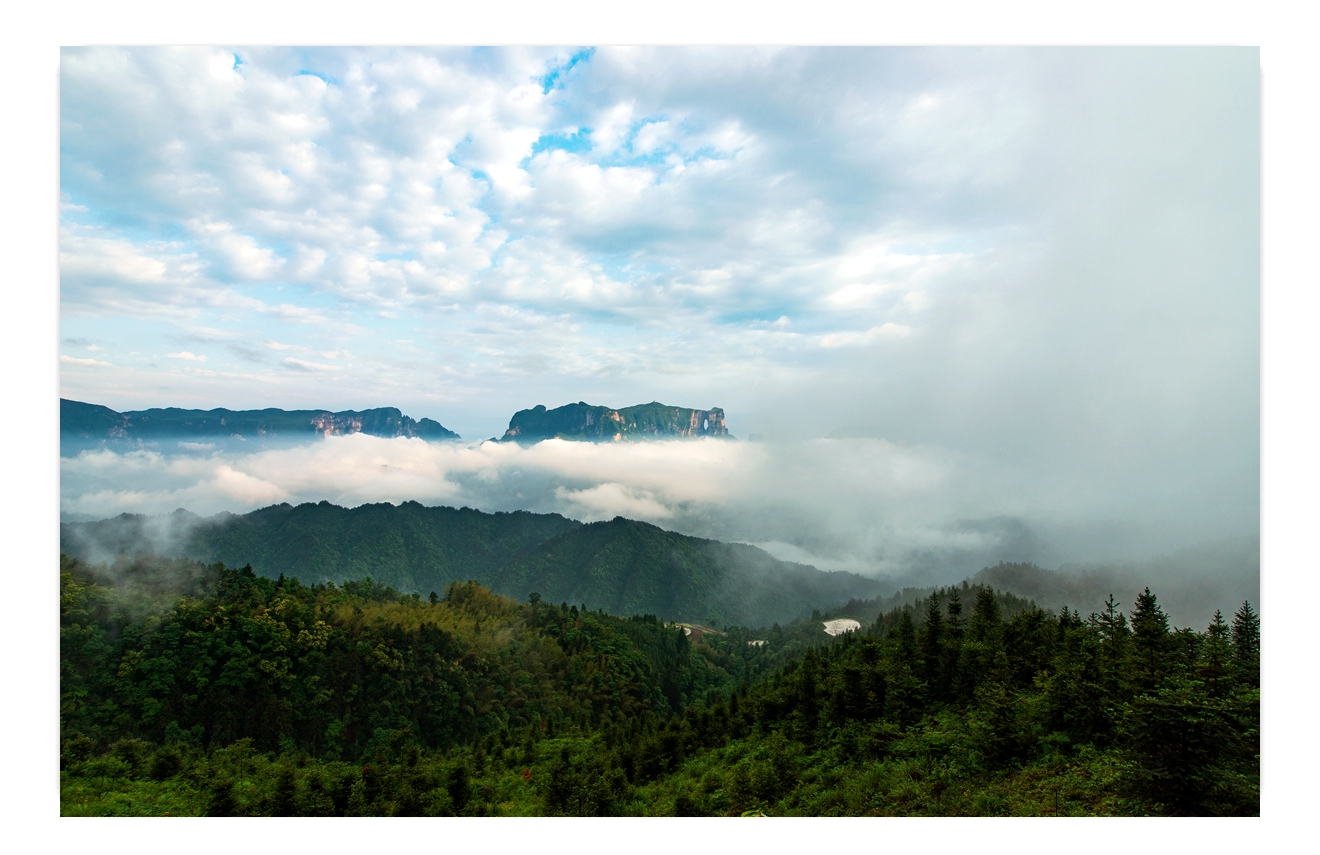 雨后天门山