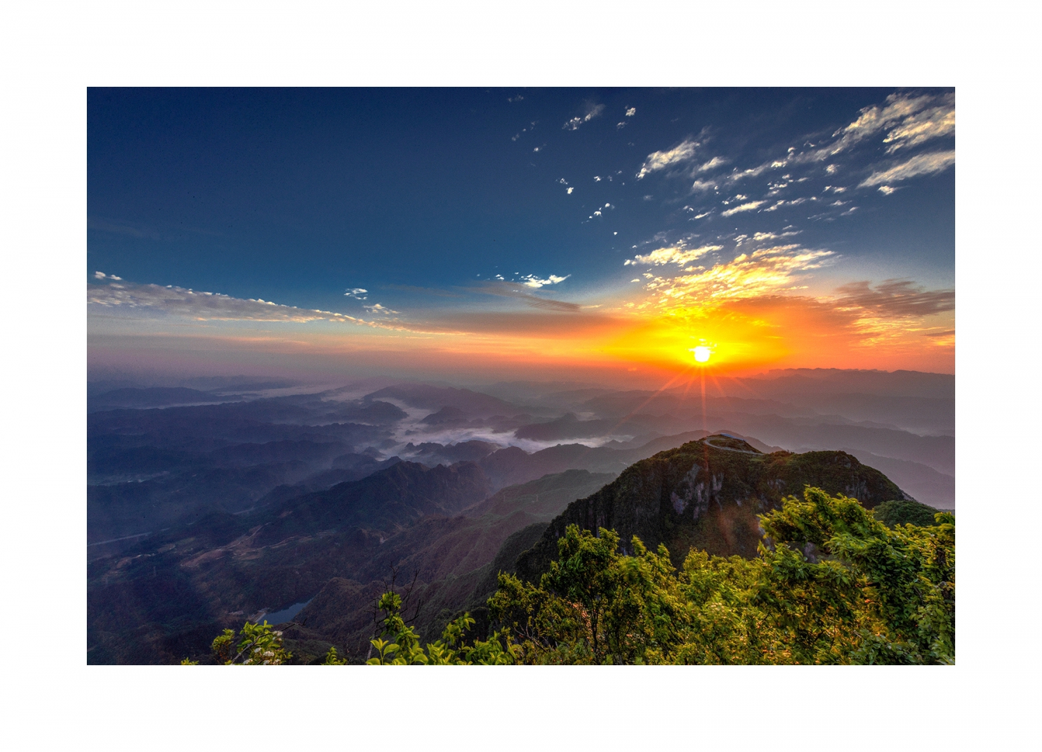 羊峰山日出